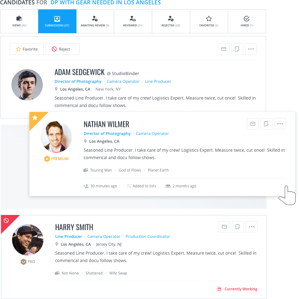 ProductionBeast Job Search Find Film, TV and Video Professionals